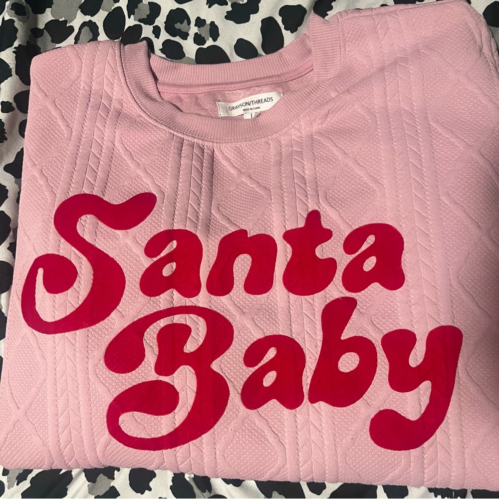 Pink 'Santa Baby' Sweater